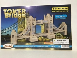 TOWER BRIDGE 3D Wooden Puzzle 2020 Puzzled - Picture 1 of 3