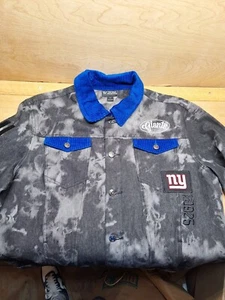 THE WILD COLLECTIVE NY GIANTS WOMENS TIE DYE JACKET SIZE LARGE NWT ready to go - Picture 1 of 10
