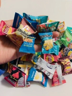 Dollhouse Miniature 1:12  1:6  Snacks Bag Chips Cracker Random Accessories - Image 1 of 2
