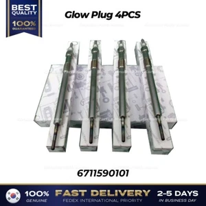 ⭐Genuine⭐ Glow Plug 4PCS 6711590101 for Ssangyong Rexton Stavic Korando - Picture 1 of 2