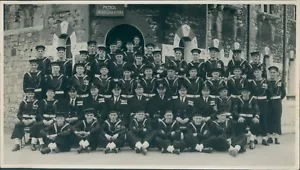 1947 Royal Navy Training Camp HMS Drake group Photo 9 x 5 inches - Picture 1 of 4