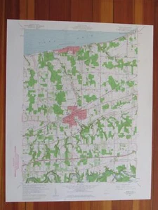 Geneva Ohio 1961 Original Vintage USGS Topo Map - Imagen 1 de 1