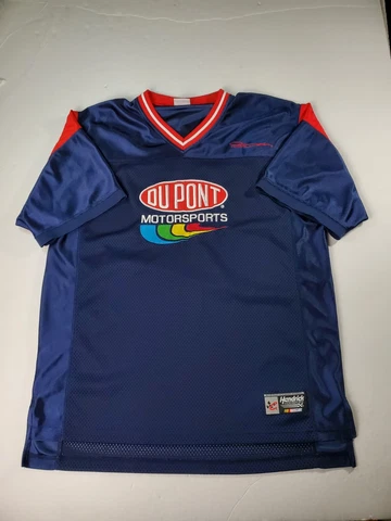 Vintage Jeff Gordon Jersey M/L Mens Blue DuPont NASCAR Chase Authentics Cover