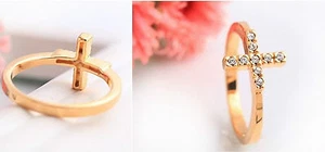Anillo estrella o cruz, estilo gotico. Cross ring star, gothic style. - Imagen 1 de 1