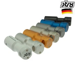 SUPPORTO MANUBRIO PEUGEOT SPEEDFIGHT TREKKER VIVACITY ARGENTO STR8 - Picture 1 of 1