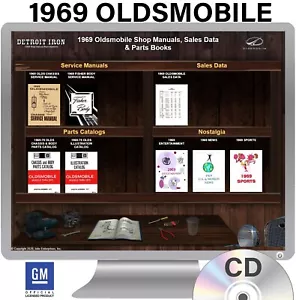 1969 Oldsmobile Shop Manuals, Sales Data & Parts Books on CD - Picture 1 of 1