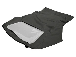 Fits Audi Cabriolet 1992-2000 Soft Top w/Plastic Window Haartz Black Vinyl - Picture 1 of 6