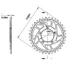 Perfect Electric Bike Ebike 36T Chainring Offset Alignment for BAFANG01 02