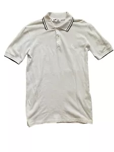 Alexander McQueen Swallow Logo Polo Shirt Mens Size S Tipped Short Sleeve - Picture 1 of 8