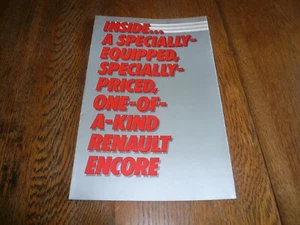 Folleto de ventas de Renault Encore - vintage - Imagen 1 de 4