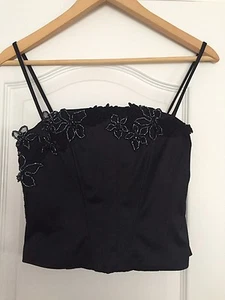 WOMEN'S JS COLLECTIONS EVENING TOP BLACK COLOR SIZE 4 ( PETITE )y - Picture 1 of 4