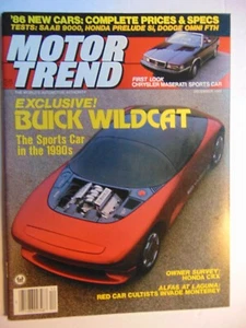 Motor Trend Magazine Dec 1985 Buick Wildcat - Picture 1 of 1