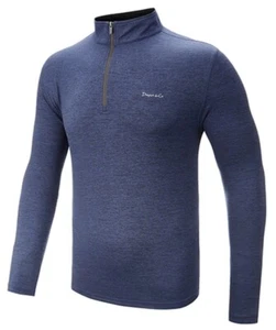 Dwyers & Co. 1/4 Zip Long Sleeved Midlayer - XXL - Navy/Marl Activewear ⛳️ Golf - Bild 1 von 17