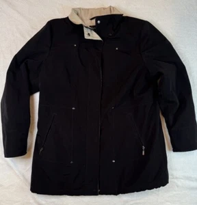 Forecaster of Boston Lined Rain Snow Winter Coat Women’s Medium Tan Accents - Picture 1 of 12