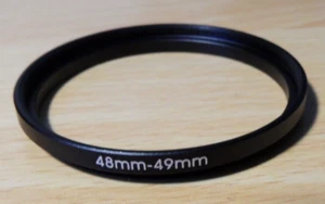 48-49 48-49 STEPPING STEP-UP LENS FILTER RING ADAPTER - Picture 1 of 2