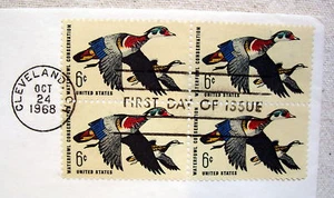 1968 First Day Issue Stamp 6 Cent Duck Stamp - Picture 1 of 2