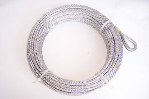 5/16" x 100 ft Galvanized Wire Rope Winch Cable