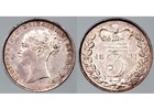 1881 QUEEN VICTORIA GREAT BRITAIN SILVER THREEPENCE THREE 3 PENCE COIN