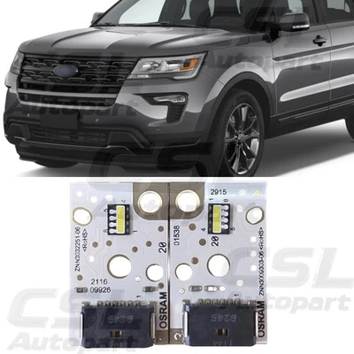 2 piezas nuevas placas LED de haz bajo para faros LED diestros y diestros Ford Explorer 2016-2019 Foto 1 de 4
