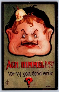 K39/ Interesting Postcard c1910 Patriotic Anti-Germany Ach Himmel! 410 - Picture 1 of 2