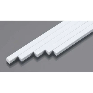 Plastruct 90798 MS-1619 Rectangular Strips (5) 5/32H x 3/16W x 10 White Styrene - Picture 1 of 2