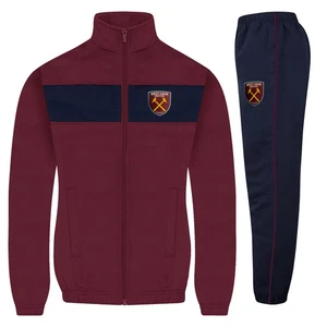 West Ham United FC Boys Tracksuit Jacket & Pants Set Kids OFFICIAL Football Gift - Picture 1 of 15