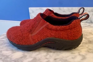 Zoccoli slip on MERRELL rosso lana giungla cuscino d'aria mocassino - taglia 6,5 - Foto 1 di 12