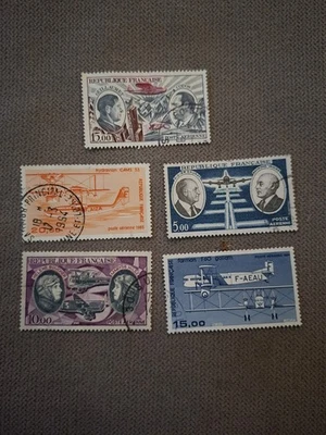 Lot De 5 TIMBRES France Aviation - Photo 1/4
