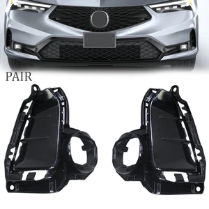 Pair Front Bumper Fog Light Lamp Trim Cover Bezel 2023-2025 Acura Integra SET - Picture 1 of 13