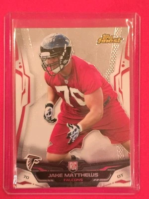 2014 Topps Finest - Jake Matthews #136 (RC) - Image 1 of 2