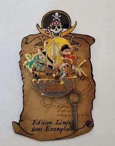 Disney DLRP Pin Jagd Event Fluch der Karibik Chip & Dale auf Schiff #77374 - Bild 1 von 1