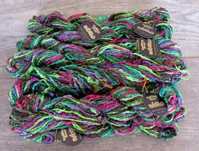 NORO YARNS HINAGESHI SS Color 3 Green Purple Texture Variegated - 10 Skeins - Image 1 of 4