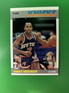 Fleer Gerald Henderson New York Knicks #50 1987-88 - Imagen 1 de 2