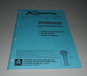 Manual de Instrucciones Citroen Xsara Kraftüberteragung - Imagen 1 de 1