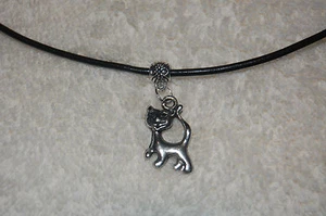 Cat Siamese Kitten Charm Necklace - Zeta Phi Beta or Kappa Alpha Theta - Picture 1 of 4