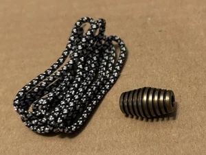 Brass Groove Lanyard Bead and Thin Paracord - Picture 1 of 5