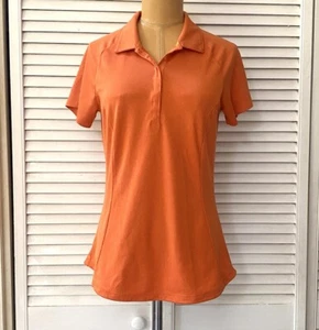 Nike Damen Golf Poloshirt Medium Orange Kurzarm Dri-Fit Activewear Tennis - Bild 1 von 12