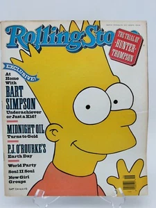 Rolling Stone Magazine Issue 581 , June 28 , 1990 Bart Simpson Exclusive $2.50 - Picture 1 of 6