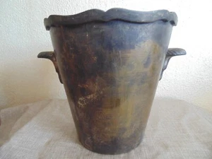 Sektkühler aus Messing versilbert Vintage - Bild 1 von 4