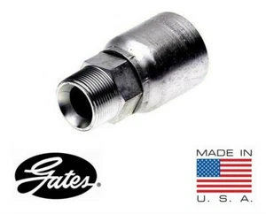 Gates 20MGS-20MP GlobalSpiral Tubo Maschio NPTF 30 Cono Sedile 1-1/4" Accoppiamento - Foto 1 di 2