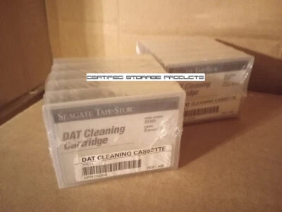 NEW 10/PK Seagate DAT DDS 4mm Cleaning Tape Cartridge 91301 IBM Quantum Certance - Image 1 of 3