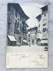 VECCHIA CARTOLINA TRENTO PALAZZO ROHR E CANTONE OLD POSTCARD - Picture 1 of 2