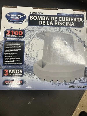 Superior Pump 92395 2100 GPH Auto Pool Cover Pump w/ 25' Cord - Image 1 of 4