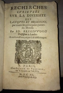 Recherches curieuses sur la diversité des langues et religions.1640.JUDAÏCA. - Imagen 1 de 12