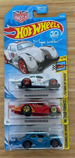 HOT WHEELS MINT ON CARD LOT OF 3 VOLKSWAGEN KAFER RACERS MOMO Magnus Walker