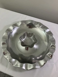 Servierschale mit Schüssel versilbert - Bild 1 von 6