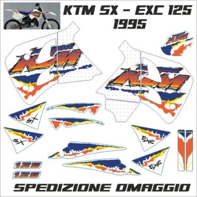 Adesivi per KTM Sx Exc 1995 125 in kristal