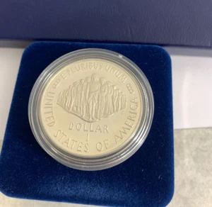 1987-S Proof Silver Dollar We The People US Constitution 200th Anniversary COA - Picture 1 of 9