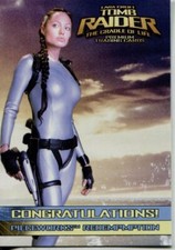Tomb Raider The Cradle Of Life Pieceworks Redemption Card PWR-2 Unredeemed