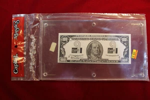 CAPITAL PLASTICS LARGE SIZE CURRENCY HOLDER, BRAND NEW, NEVER USED, - Picture 1 of 2
